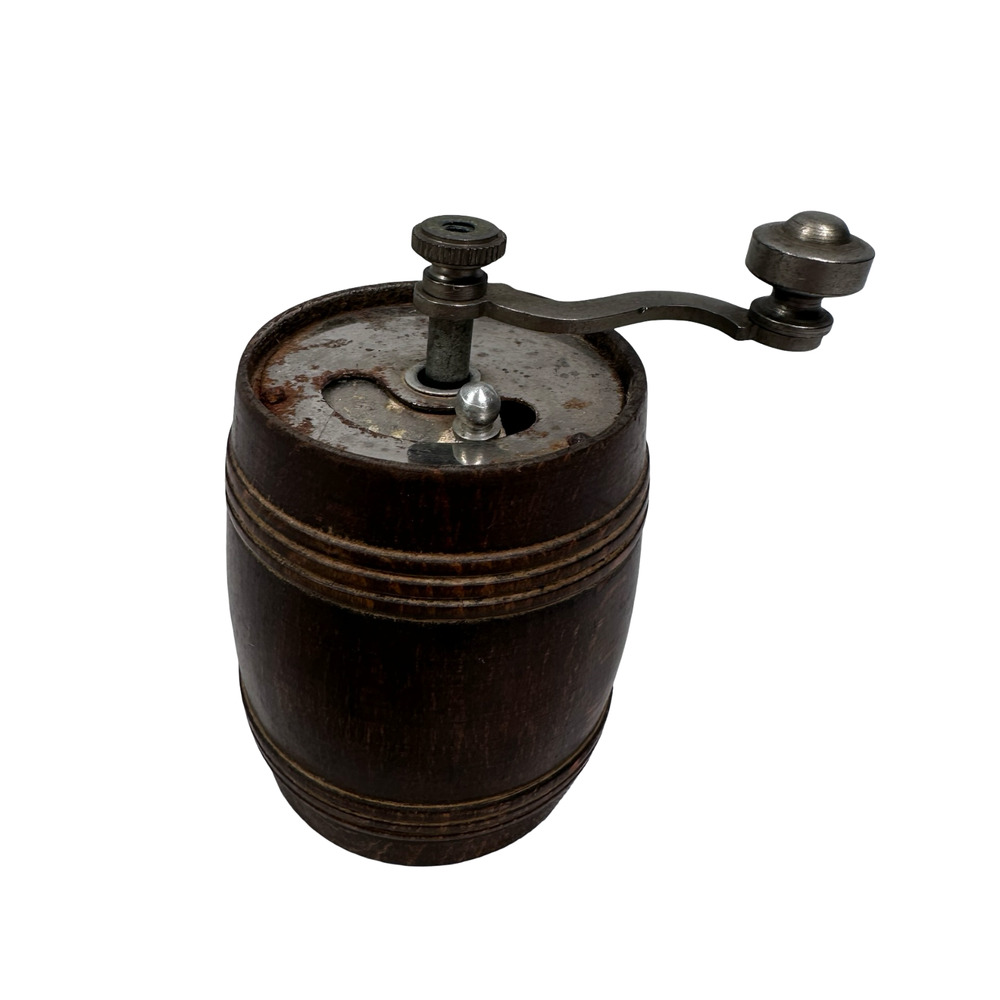 Vintage Marlux Pepper Grinder Wooden Barrel Shaped Mid Century Modern France - Picture 3 of 9